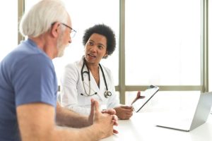 consultation between doctor and patient