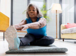 Cancer survivor exercising