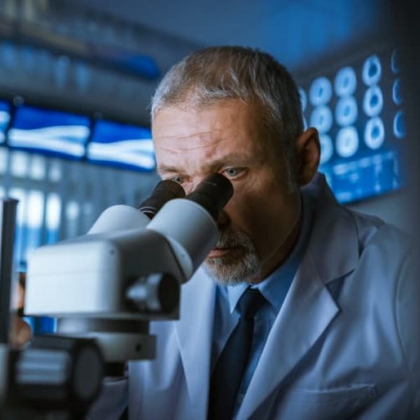 Medical-scientist-looking-through-microscope