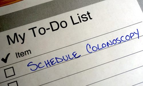 To-do list reminder to schedule colonoscopy