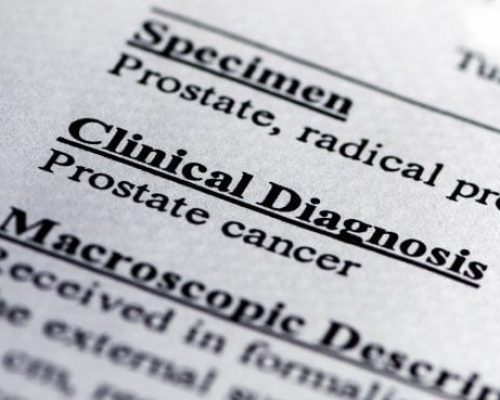 Paper records a prostate cancer diagnosis